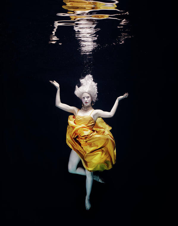 Ballet Dancer Poster featuring the photograph Ballet Dancer Underwater by Henrik Sorensen
