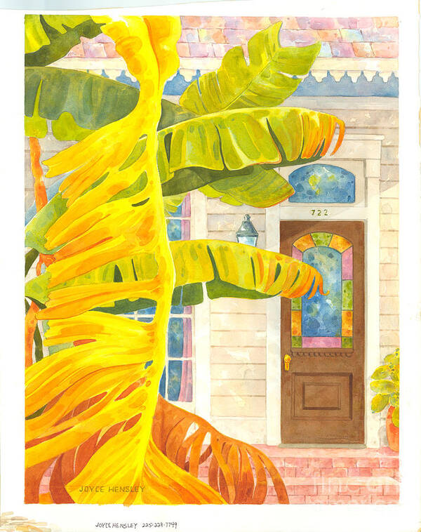 New Orleans Poster featuring the painting Banana Days in the Faubourg Marigny by Joyce Hensley