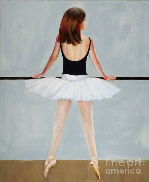 Ballerina Poster featuring the painting Barre by Cynthia Parsons