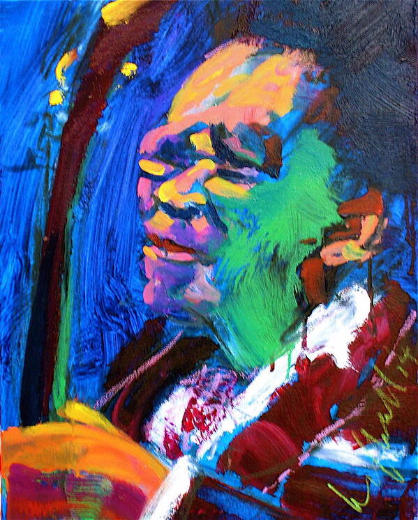 Bbking Poster featuring the painting B.B.King by Les Leffingwell