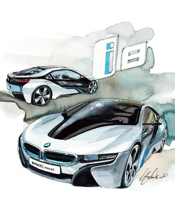 BMW i8 Poster