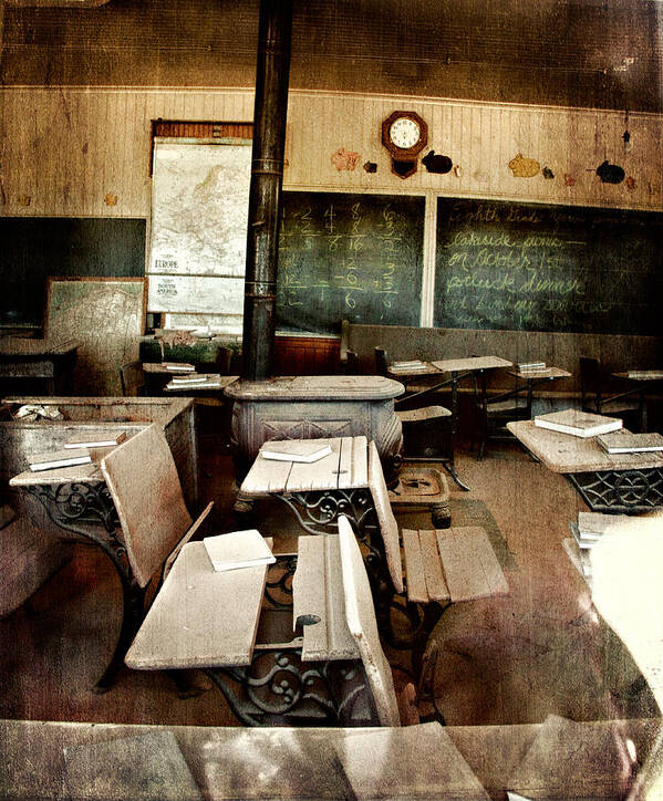 Bodie Poster featuring the photograph Bodie School Room by Lana Trussell