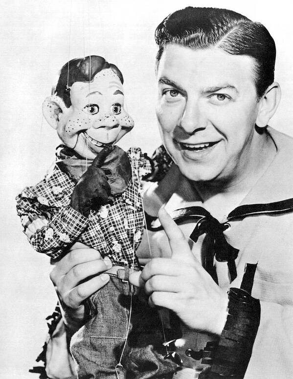 1940's Poster featuring the photograph Buffalo Bob And Howdy Doody by Underwood Archives