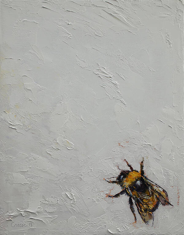 Bumblebee Poster featuring the painting Bumblebee by Michael Creese