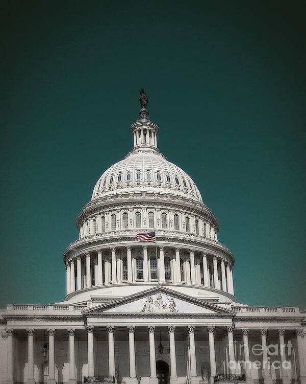 Washington Poster featuring the photograph Capital Dome by Dawn Gari