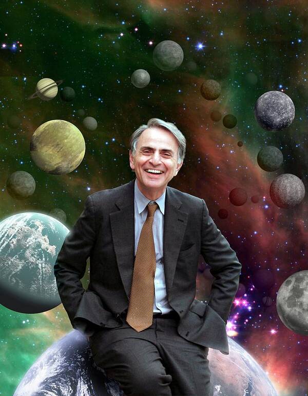 20th Century Poster featuring the photograph Carl Sagan by Nasa/jpl-caltech
