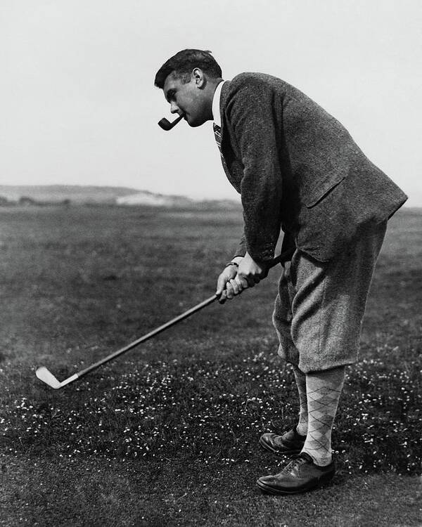 Sport Poster featuring the photograph Cyril Tolley Playing Golf by Artist Unknown