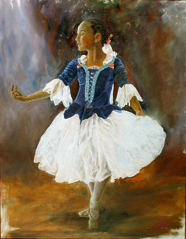 Figurative Poster featuring the painting Dance for PaPa by Rick Fitzsimons