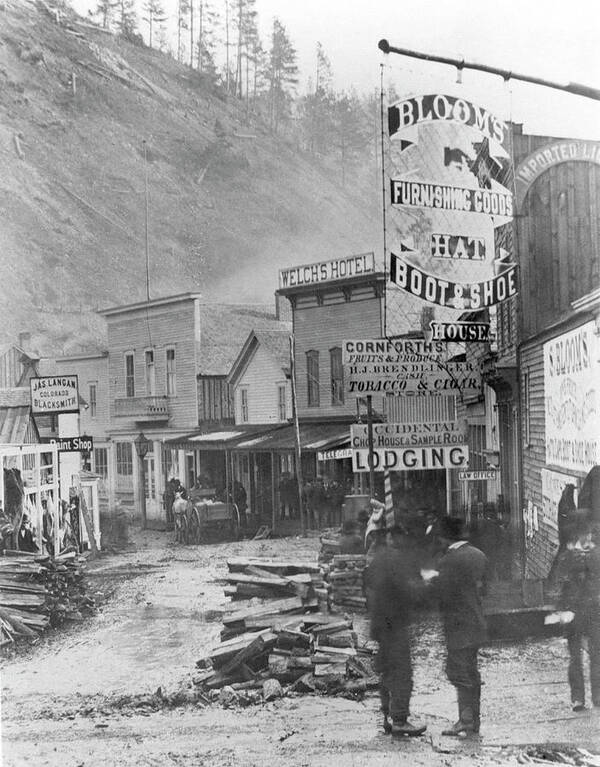 1877 Poster featuring the photograph Deadwood, South Dakota by Granger