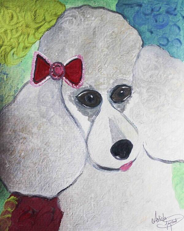 Art Poster featuring the mixed media Dog Lover by Artista Elisabet