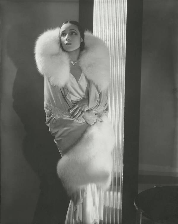 Actress Poster featuring the photograph Dolores Del Rio Wearing An Augustabernard Wrap by Edward Steichen