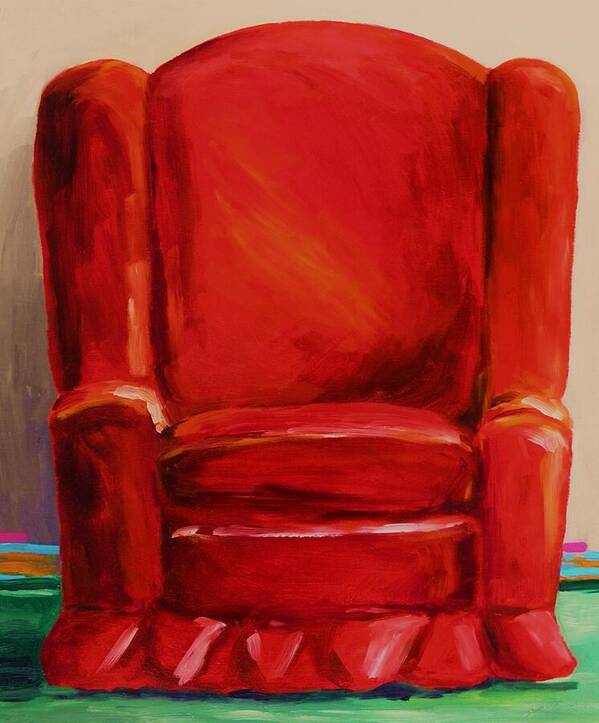 Red Chair Poster featuring the painting Draft Dodger by John Williams