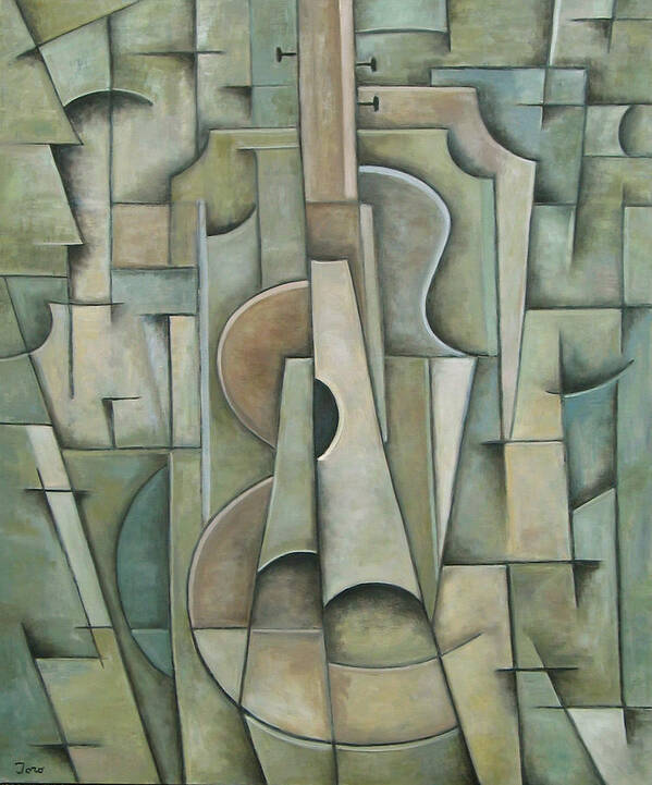 Cubism Poster featuring the painting Etude 3 by Trish Toro