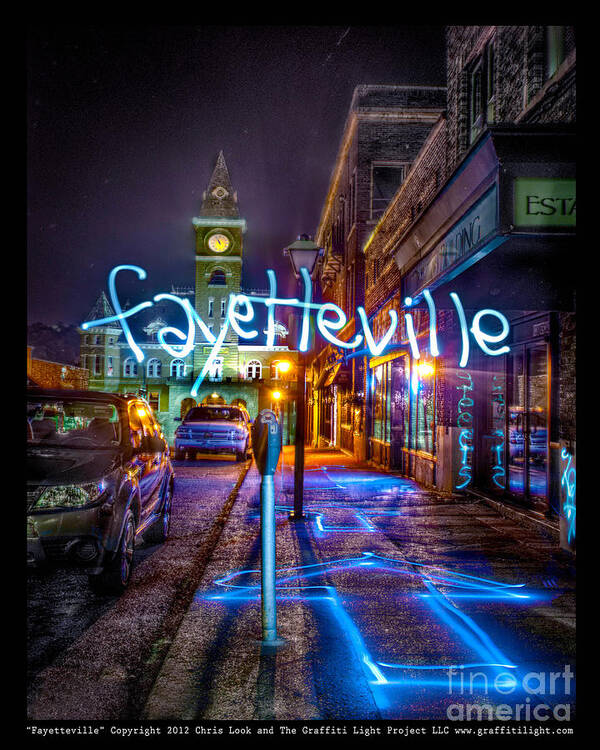 Fayetteville Poster featuring the photograph Fayetteville Arkansas by Chris Look