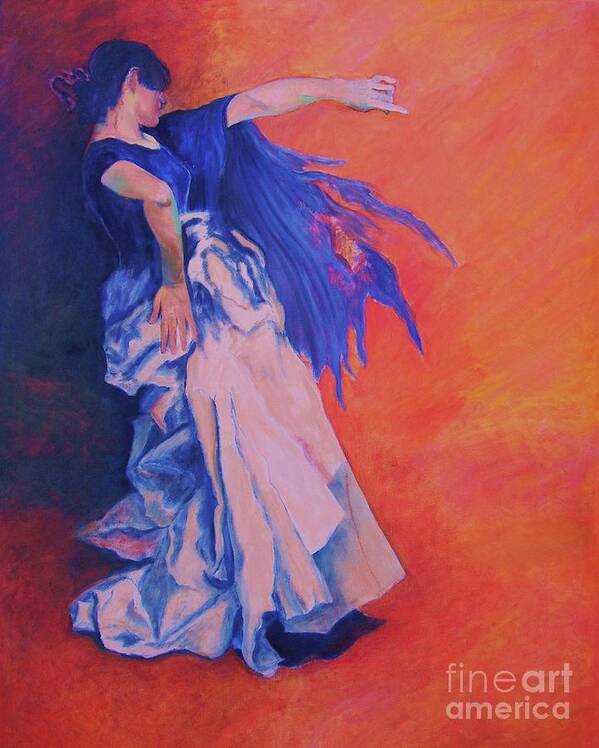 Flamenco-dancer-oilpainting Poster featuring the painting FLAMENCO-John Singer-Sargent by Dagmar Helbig