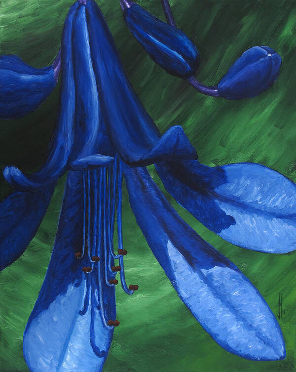Flora Poster featuring the painting Flora Series-Number 12 by Jim Harper