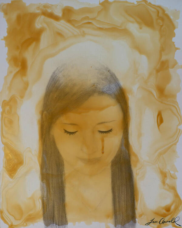 Beeswax Poster featuring the painting Forgiven by Tara Arnold