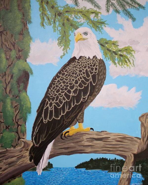 Bald Eagle Poster featuring the painting Freedom's Pride by Vicki Maheu