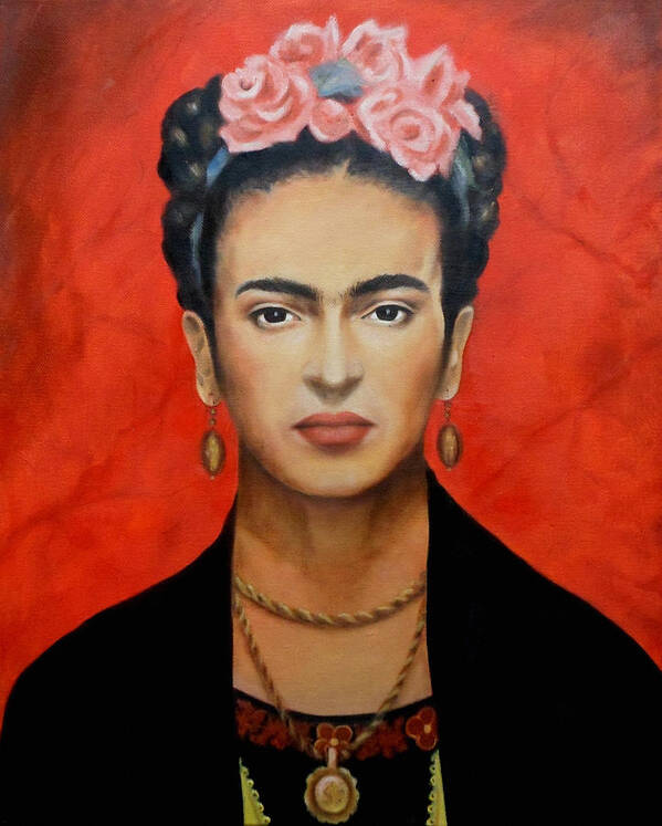 Frida Poster featuring the painting Frida Kahlo by Yelena Day