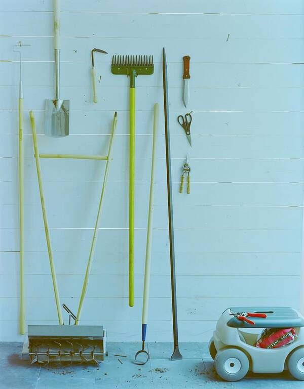 Home Poster featuring the photograph Gardening Tools by Romulo Yanes