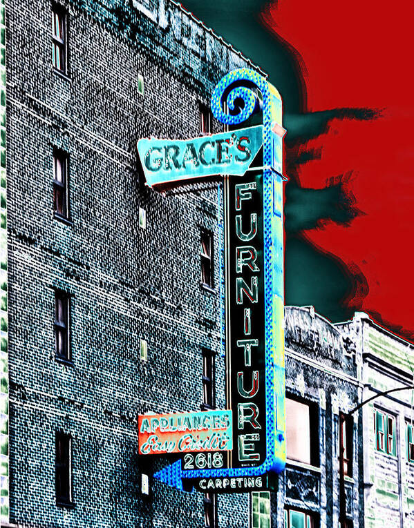 Chicago Poster featuring the photograph Grace's by Jessica Levant