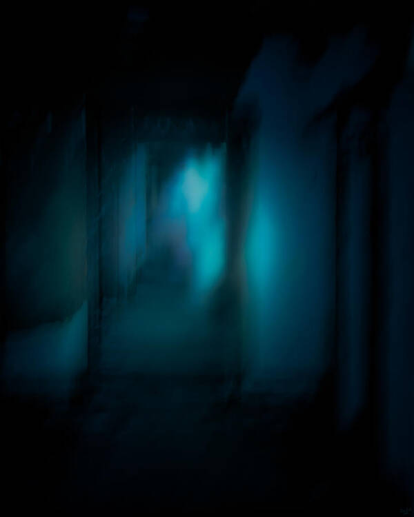 Ghostly Poster featuring the photograph Haunted by Chris Lord