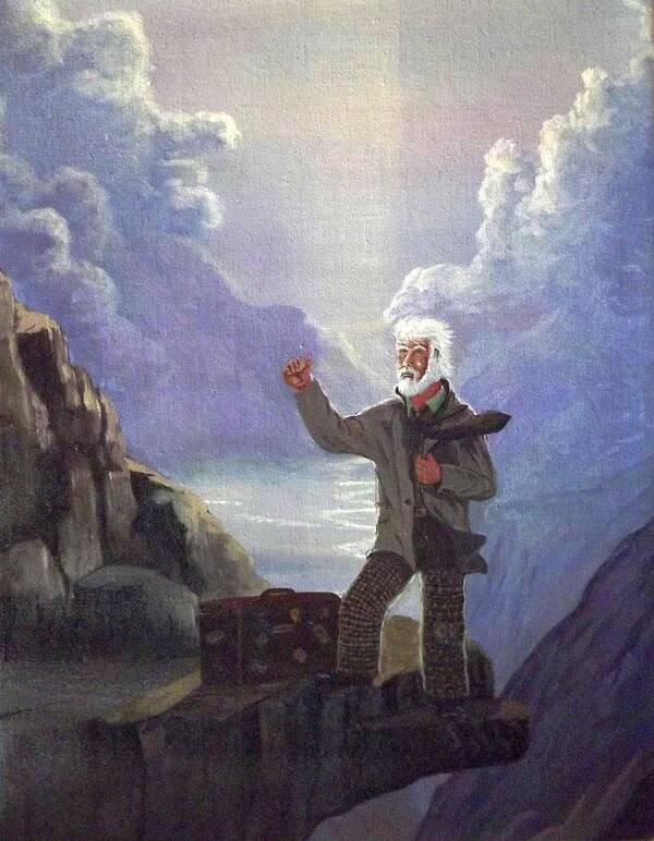 Inspirational Poster featuring the painting Hitchhiker by Richard Faulkner
