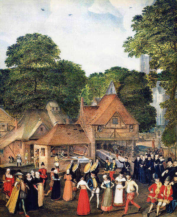 1600 Poster featuring the photograph Hoefnagel: Wedding, 1600 by Granger