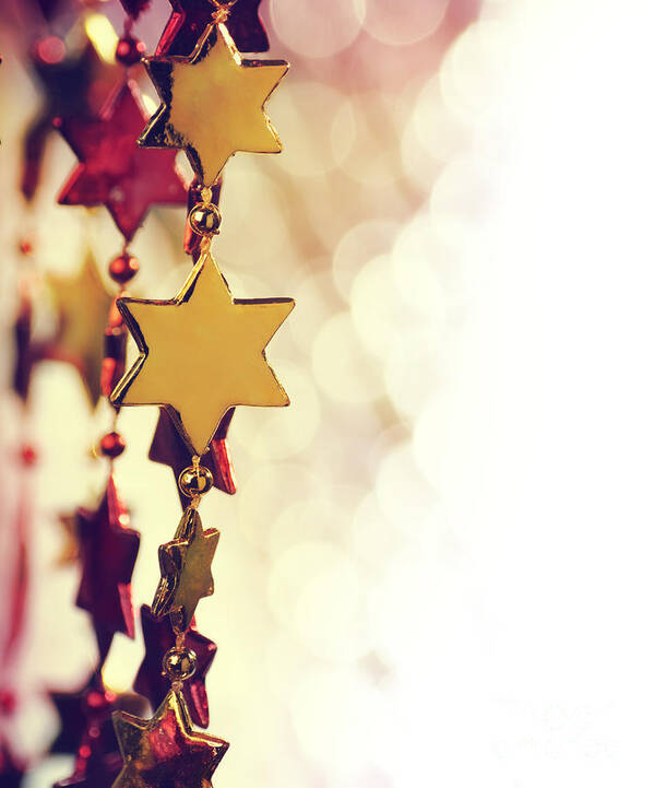 Star Poster featuring the photograph Holiday Background by Jelena Jovanovic