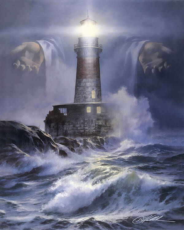 Christian Poster featuring the painting I am the Light by Danny Hahlbohm