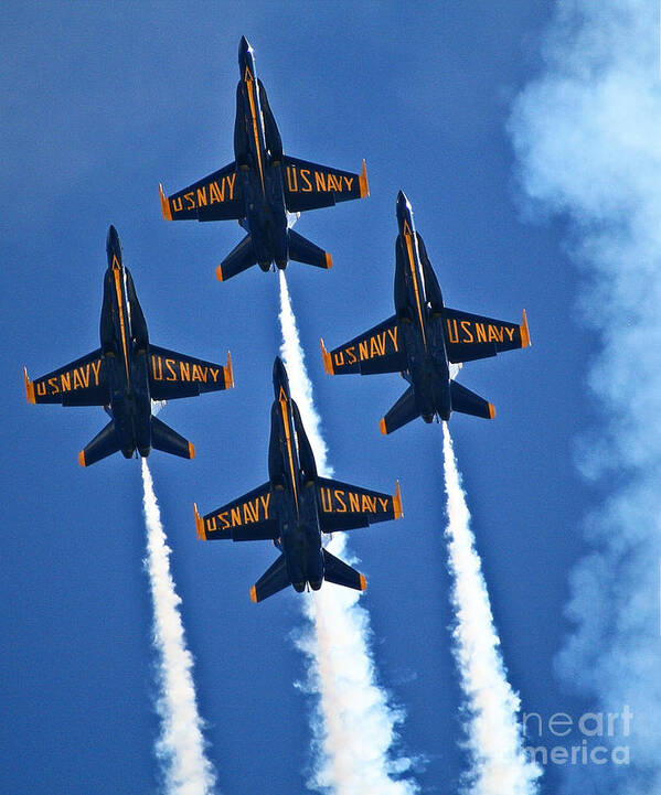 U S Navy Poster featuring the photograph I feel the need for speed by Bob Hislop