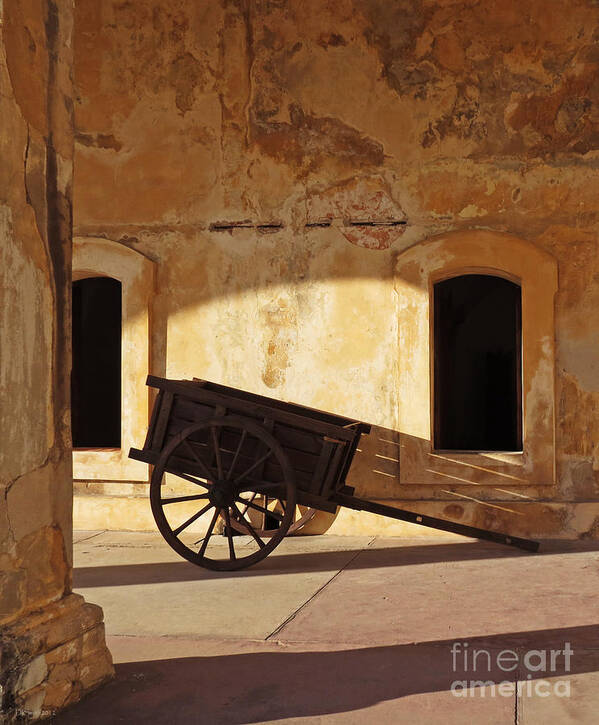 Cart Poster featuring the photograph Inside the Fortress by Deborah Smith
