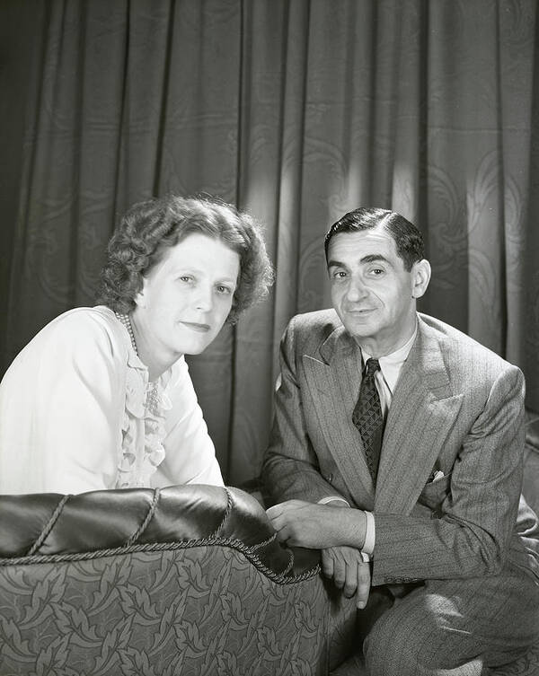 Eye Contact Poster featuring the photograph Irving Berlin And Ellin Mackay Berlin by Horst P. Horst