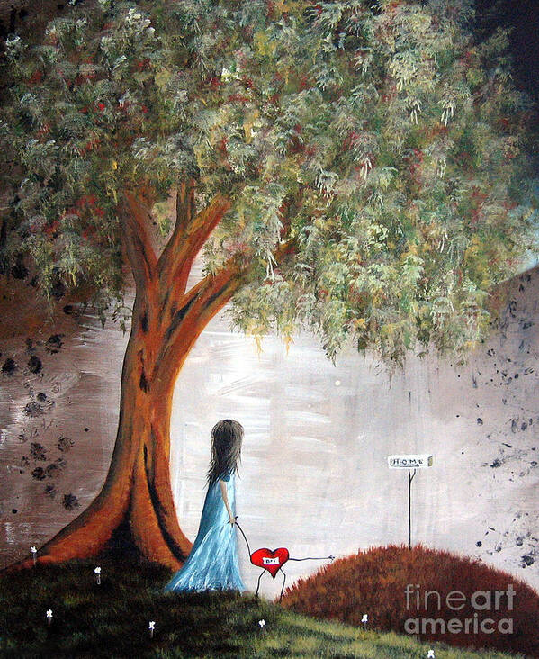 Fairy Tale Poster featuring the painting It's This Way by Shawna Erback by Moonlight Art Parlour