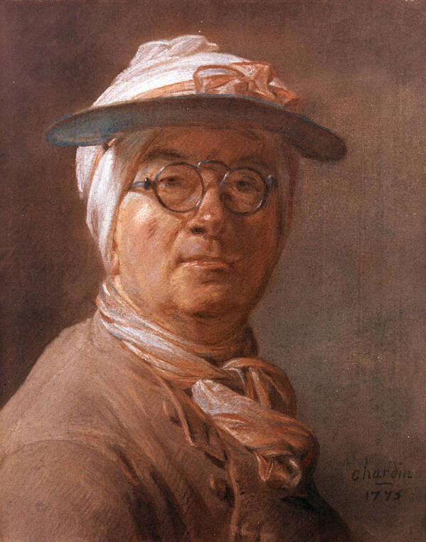 1775 Poster featuring the painting Jean-baptiste Chardin (1699-1779) by Granger