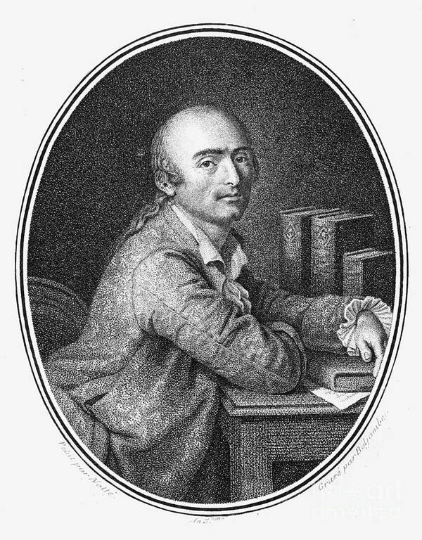 18th Century Poster featuring the photograph Julien La Mettrie (1709-1751) by Granger