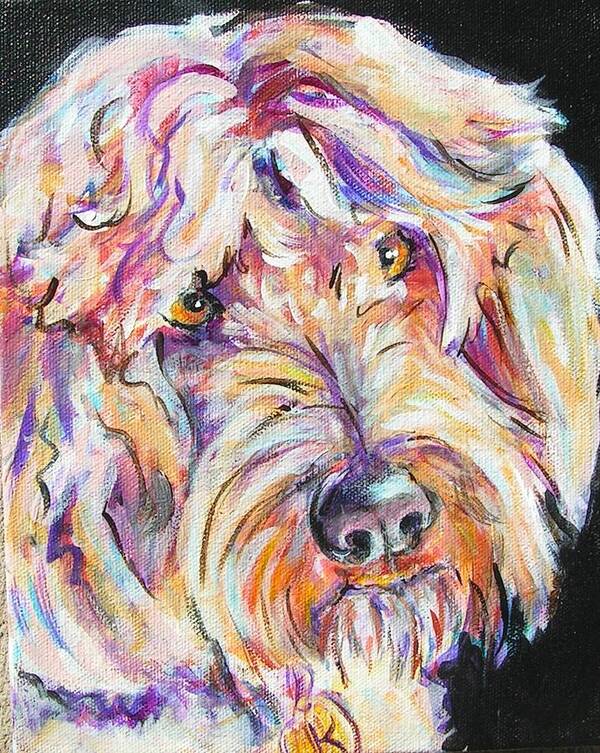 Shaggy Dog Poster featuring the painting Kodiak by Judy Rogan