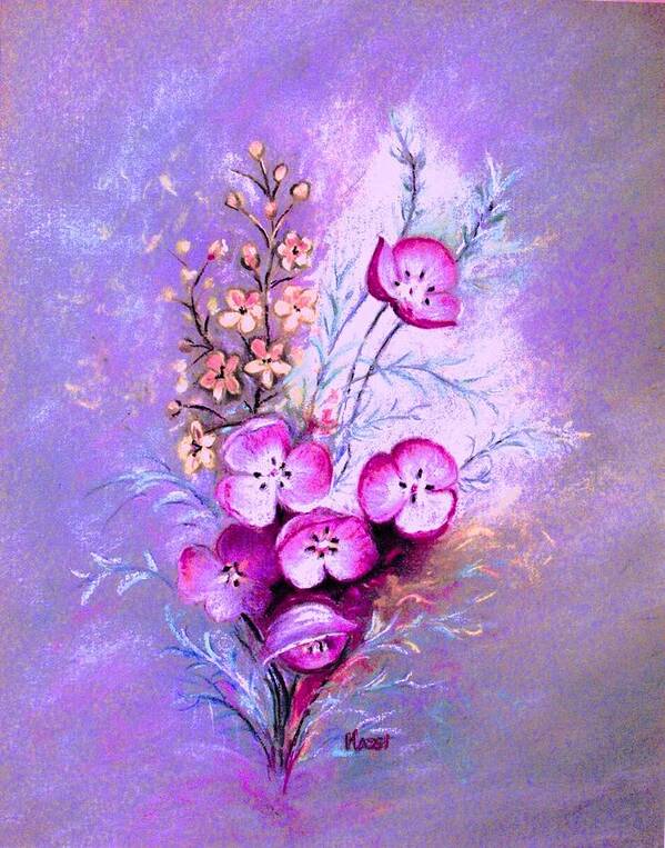 Flowers Poster featuring the painting Lavender Fantasy by Hazel Holland