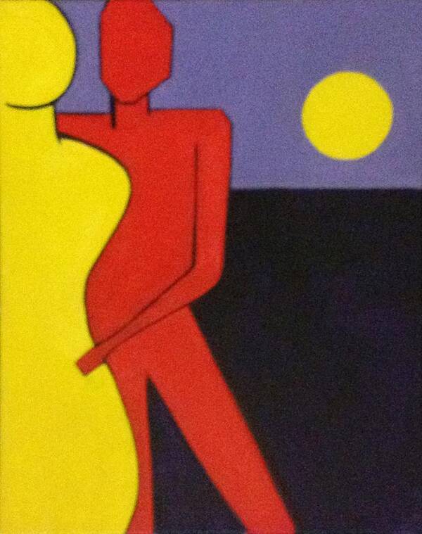 Original Poster featuring the painting Let's Dance by Patricia Cleasby