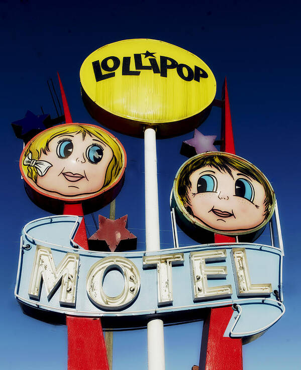 Wildwood Poster featuring the photograph Lollipop Motel by Mountain Dreams