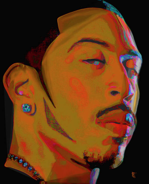 Ludacris Poster featuring the painting Ludacris by Fli Art