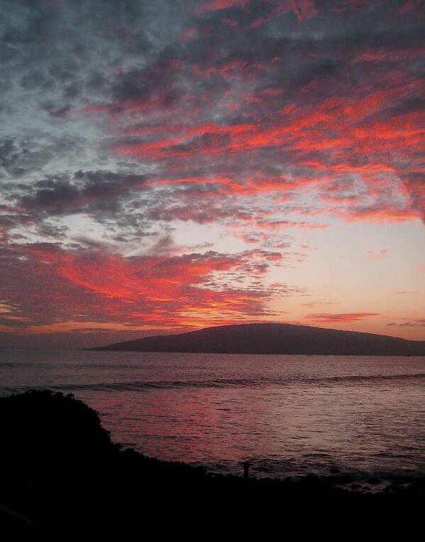 Maui Poster featuring the photograph Maui sunset by Dean Ginther