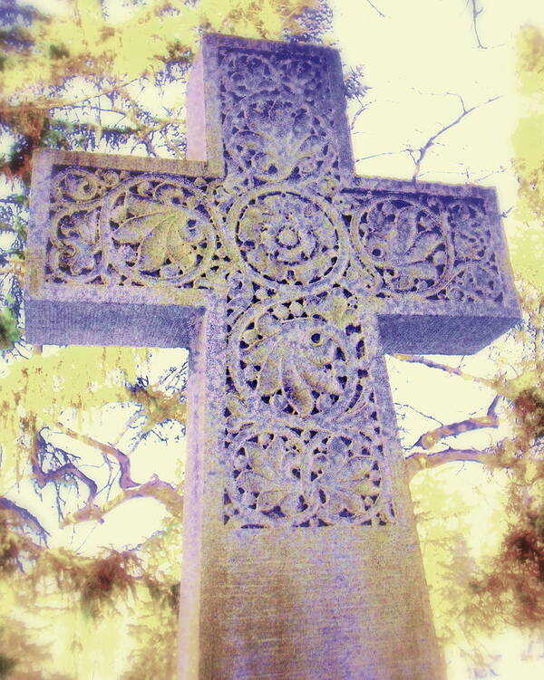 Celtic Poster featuring the photograph Mt. Hope Cemetery Rochester NY by Jodie Marie Anne Richardson Traugott     aka jm-ART