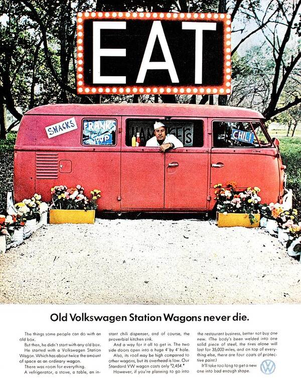 Volkswagen Poster featuring the photograph Never Die by Benjamin Yeager