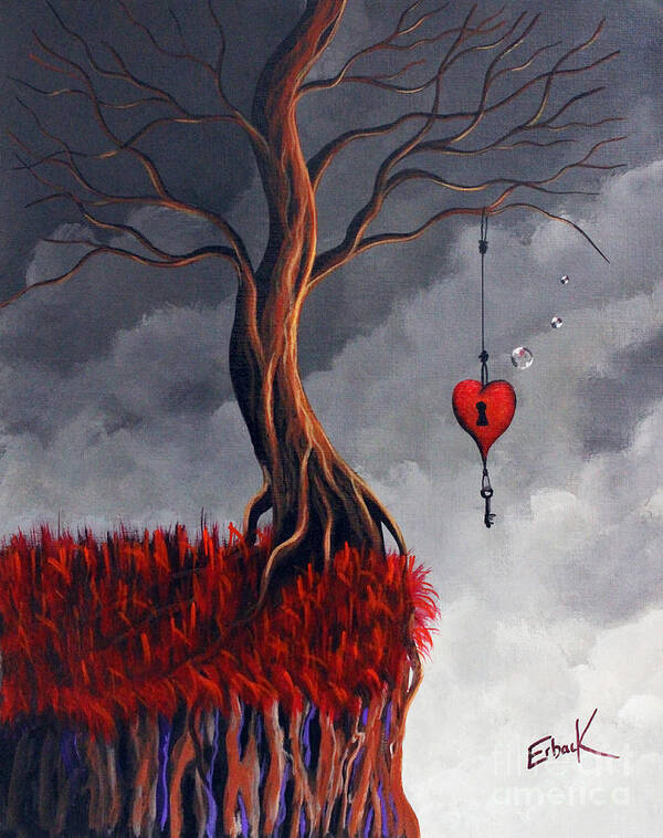 Surreal Poster featuring the painting Never Letting Go by Moonlight Art Parlour