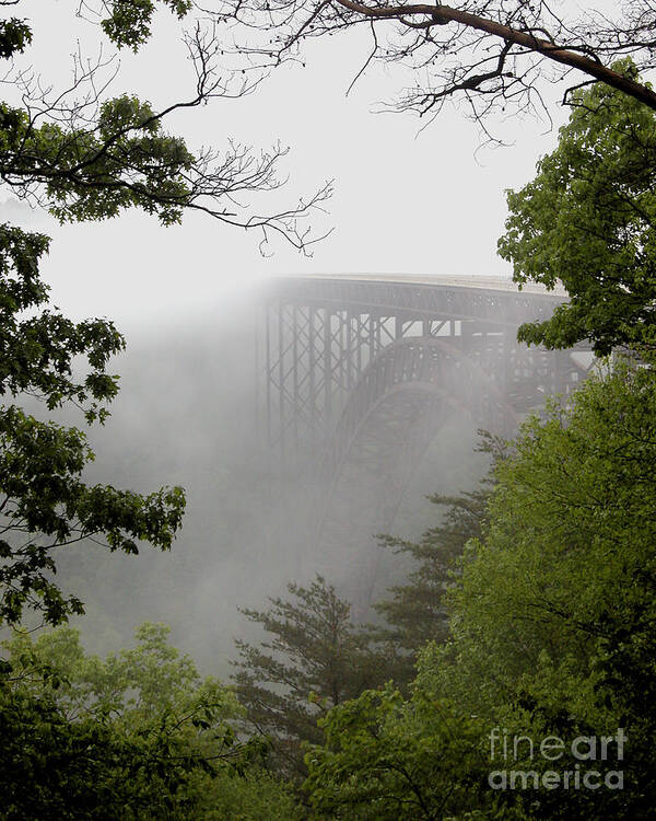 Scenic Poster featuring the photograph New River Gorge Bridge by Tom Brickhouse