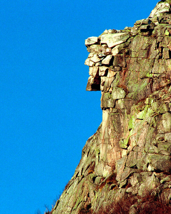 Old Man Of The Mountain Poster featuring the photograph Old Man of the Mountain by Ken Stampfer