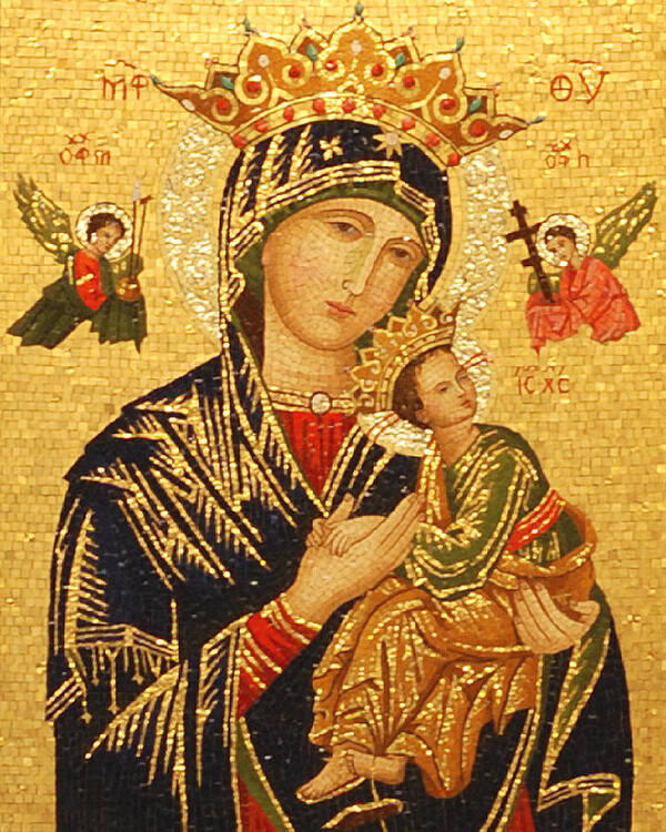 Our Lady Poster featuring the photograph Our Lady of Perpetual Help by Philip Ralley