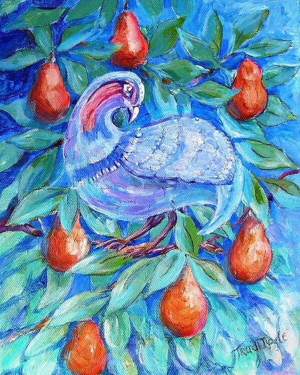 Christmas Poster featuring the painting Partridge in a Pear Tree by Trudi Doyle
