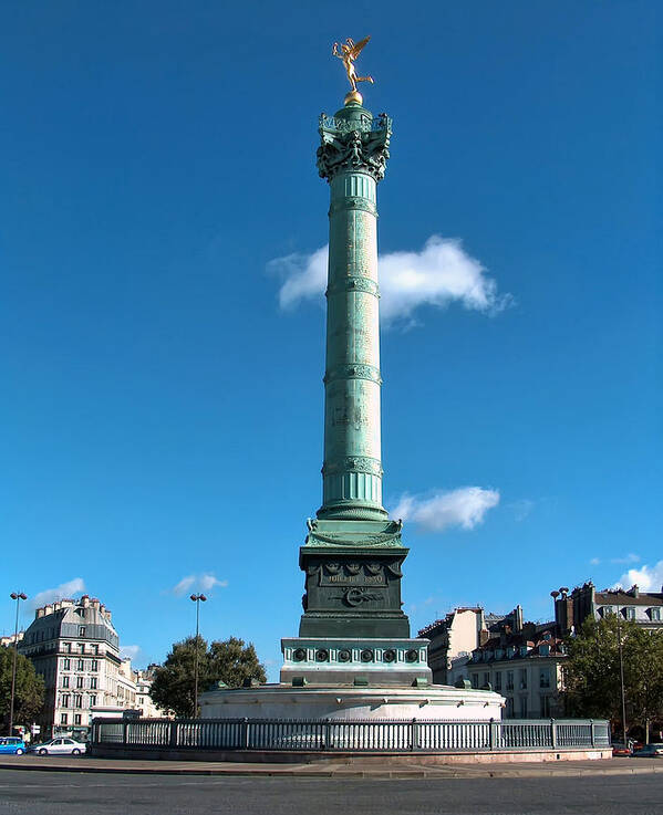 Paris Poster featuring the photograph Place de la Bastille by Paris France